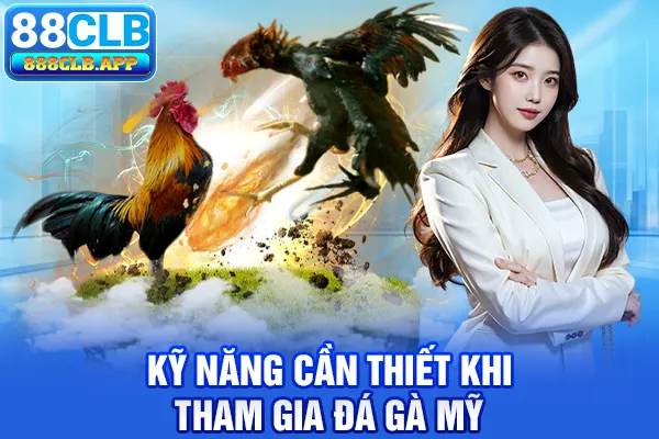 Kỹ năng cần thiết khi tham gia đá gà Mỹ