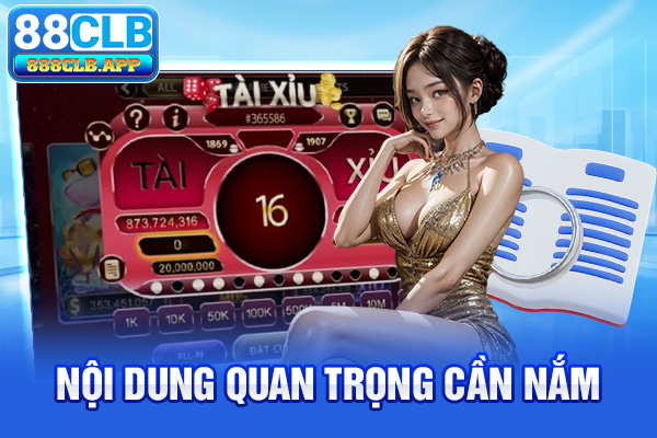 Nội dung quan trọng cần nắm